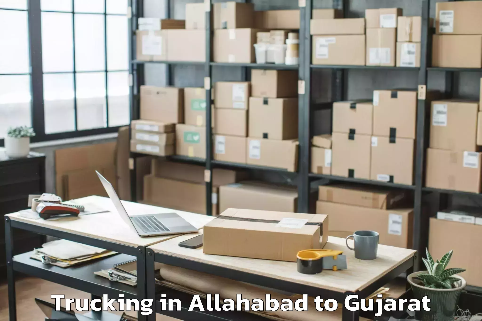 Quality Allahabad to Hazira Port Trucking